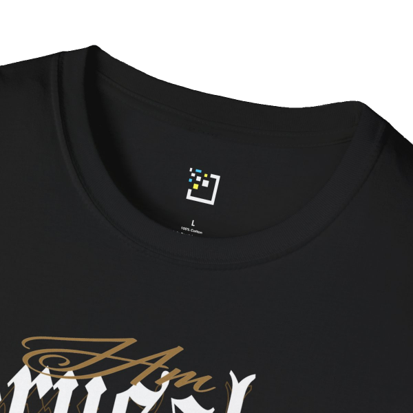 Baldwin IV 'I am Jerusalem' T-Shirt - close up of Unique UX logo